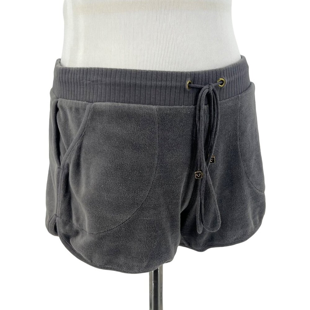 VTG Victorias Secret Set Gray Velour Sweater Shorts Sequin Tank Set| Y2K McBling - Picture 16 of 16